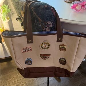 Fort wilderness open tote bag